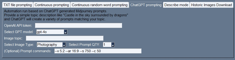 ChatGPT Midjourney Prompt